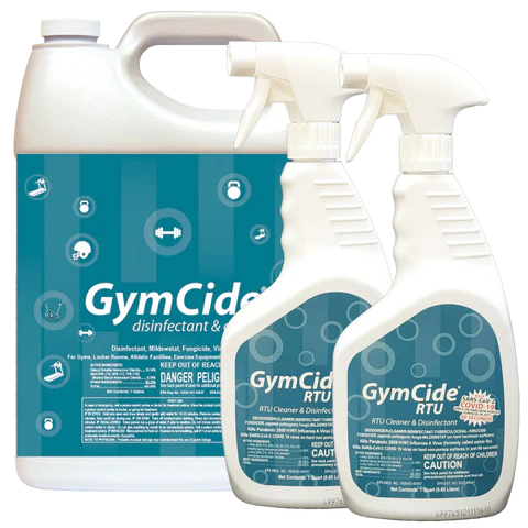 GymCide Concentrated Disinfectant & Cleaner - Powerful Gym Equipment Sanitizer for Home & Commercial Use | Kills 99.9% Germs | Ideal for Fitness Equipment, Yoga Mats & Sports Gear