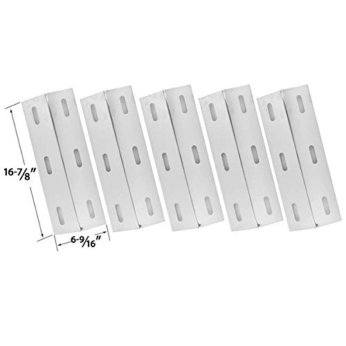 Ducane 4100 Gas Grill Repair Kit - 5 Stainless Steel Burners & Heat Plates Replacement Parts | Perfect for Outdoor BBQ, Backyard Cooking, and Grilling Enthusiasts