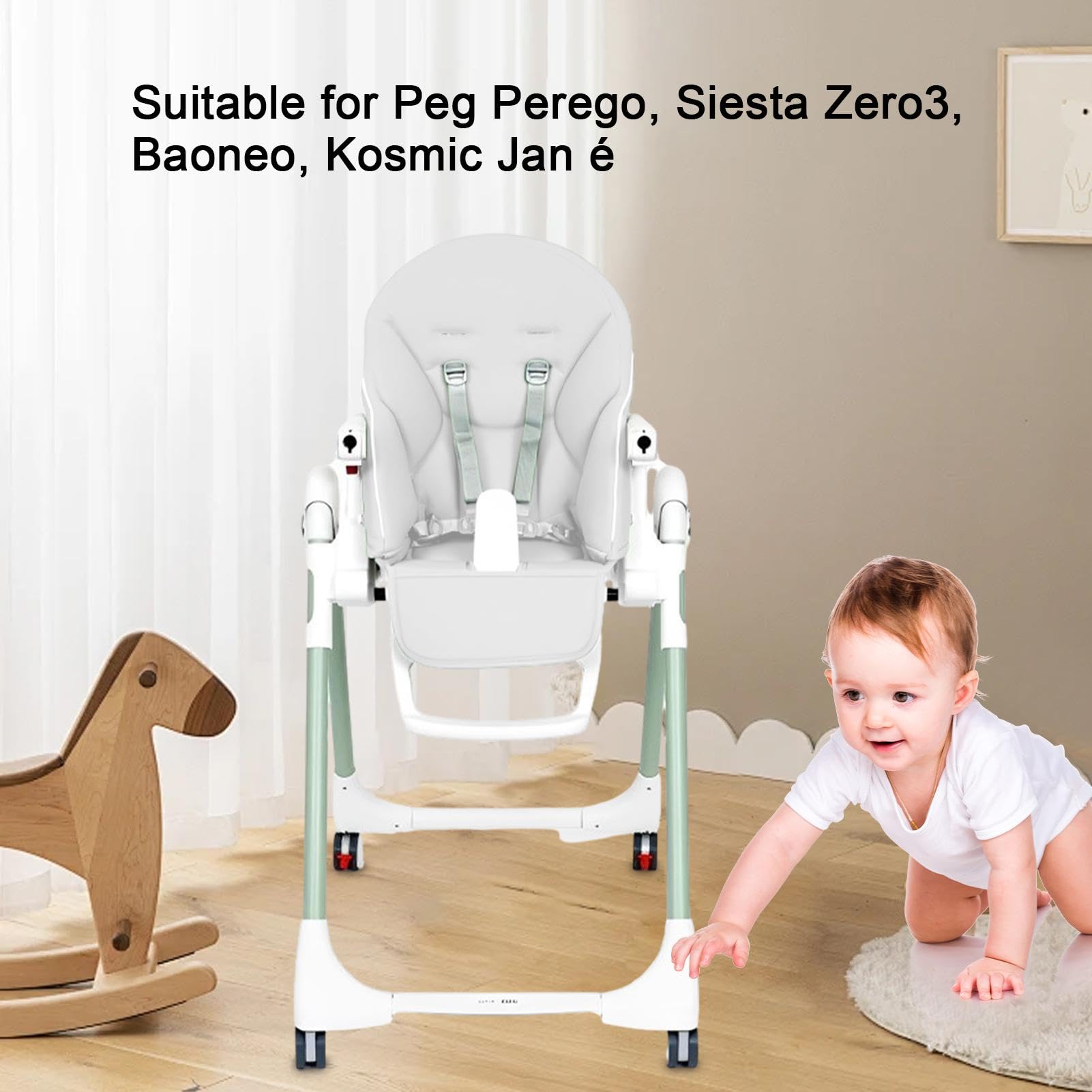 **Baby High Chair Cover - Soft & Breathable Cushion for Peg Perego, Siesta Zero3, Kosmic Jané - Padded Highchair Seat Protector for Comfort & Safety - Perfect for Dining, Travel & Home Use**