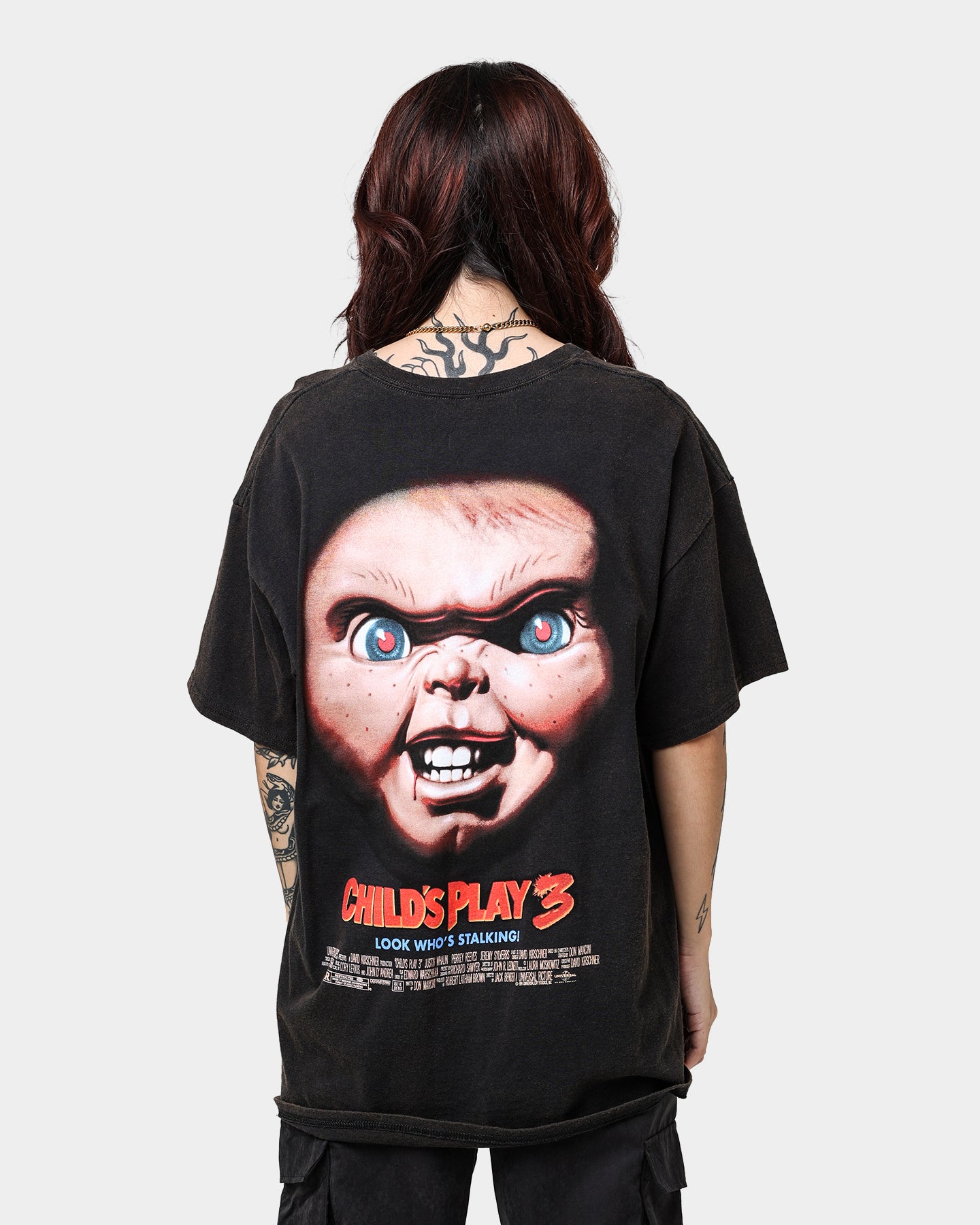 Vintage Child's Play 3 Movie T-Shirt - Black Distressed Wash - American Thrift Style - Perfect for Halloween Costumes & 90s Retro Fashion Fans