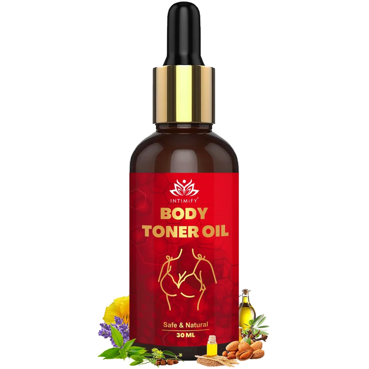 Organic Body Firming Oil for Women - 30ml | Skin Tightening & Cellulite Reduction | Post-Pregnancy & Weight Loss Care | Perfect for Massage & Daily Moisturizing