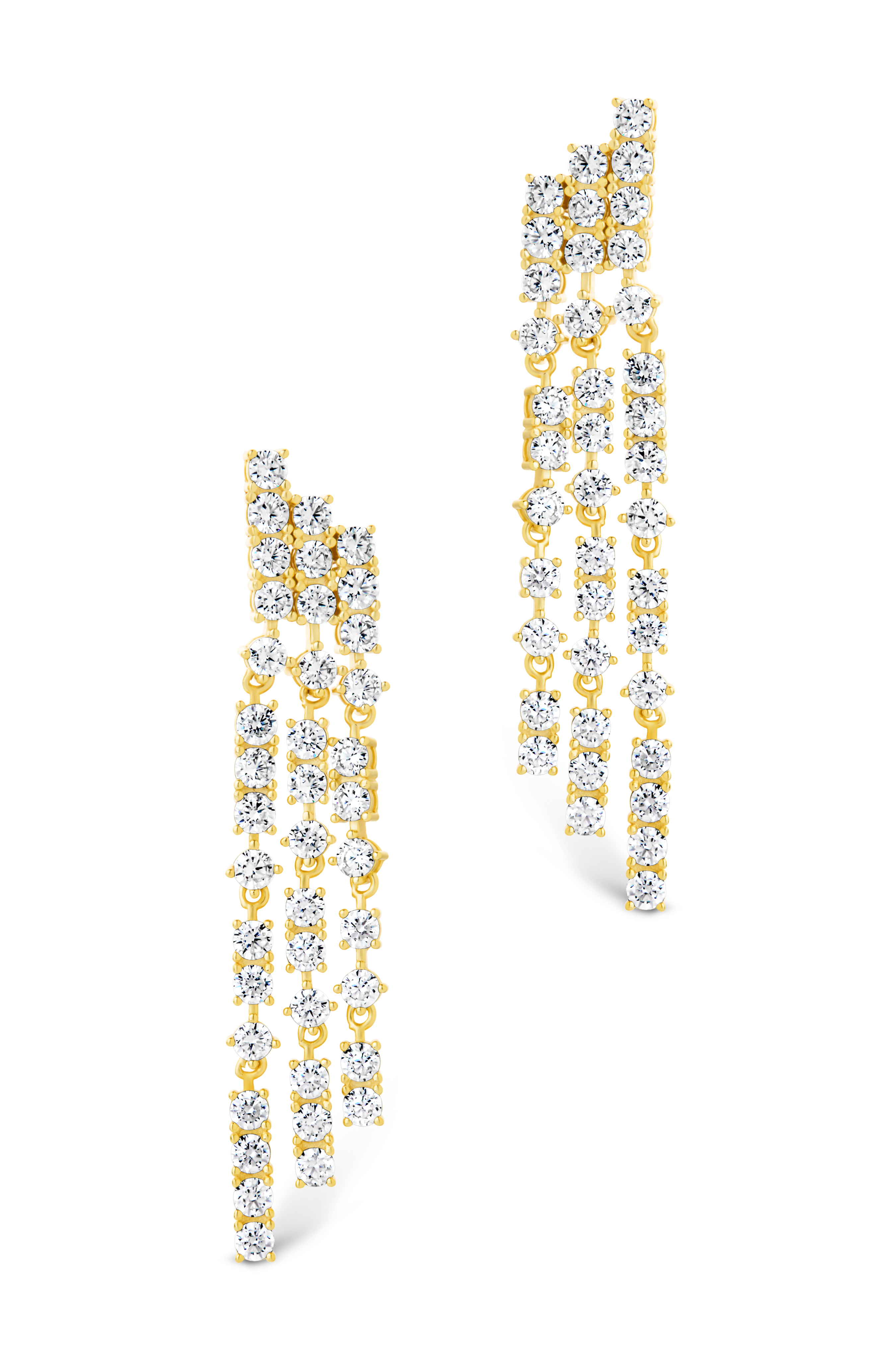 Linda CZ Dangle Stud Earrings for Women - Elegant Cubic Zirconia Drop Earrings for Party, Wedding & Everyday Wear | Gift Idea for Her