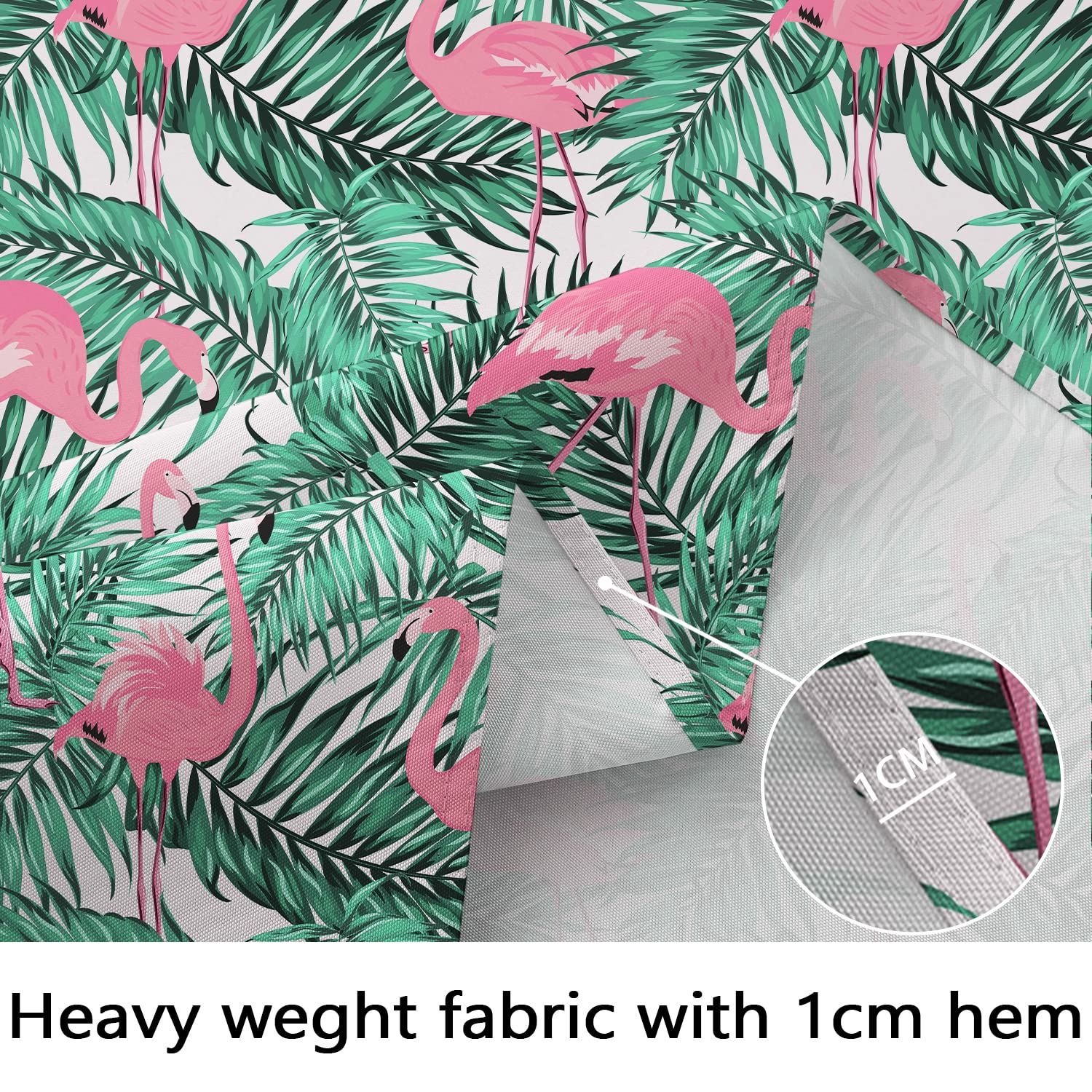 Bnejvif Flamingo Oval Tablecloth - Pink Floral Waterproof Wrinkle-Free Table Cover for 60x84 Inch Oval Tables | Perfect for Summer Parties, Outdoor Dining & Picnics