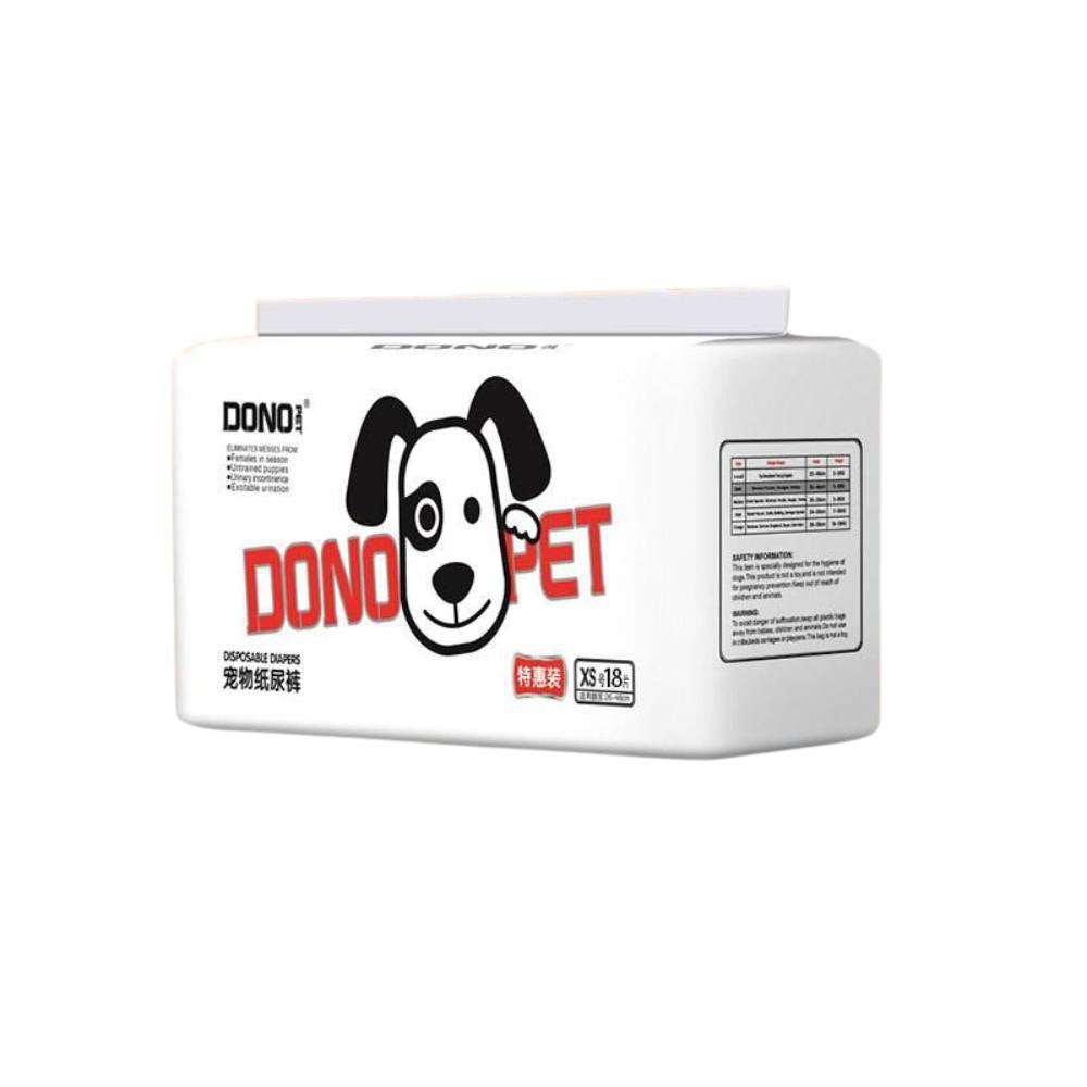 **Dono Pet Disposable Puppy Diapers for Male & Female Dogs - Absorbent & Leak-Proof - Perfect for House Training, Travel & Incontinence Care**