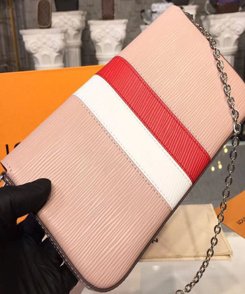 LV Pochette Felicie Epi Leather Crossbody Bag in Rose Ballerine - Perfect for Date Night, Parties & Everyday Elegance