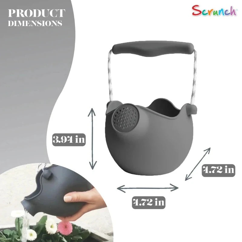 Premium Scrunch Watering Can - French Navy Blue - Perfect for Indoor Plants, Garden Flowers & Home Decor