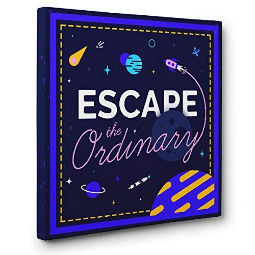 Escape The Ordinary CANVAS Wall Art - Modern Abstract Painting for Living Room, Bedroom & Office Decor | Large Stretched Canvas Prints for Home & Office Wall Decor