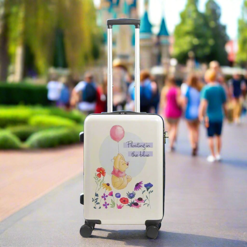 Disney Winnie The Pooh 22.5 Inch Carry On Luggage - Lightweight Spinner Suitcase for Travel, Kids & Adults - Perfect for Airplane, Vacation & Weekend Trips