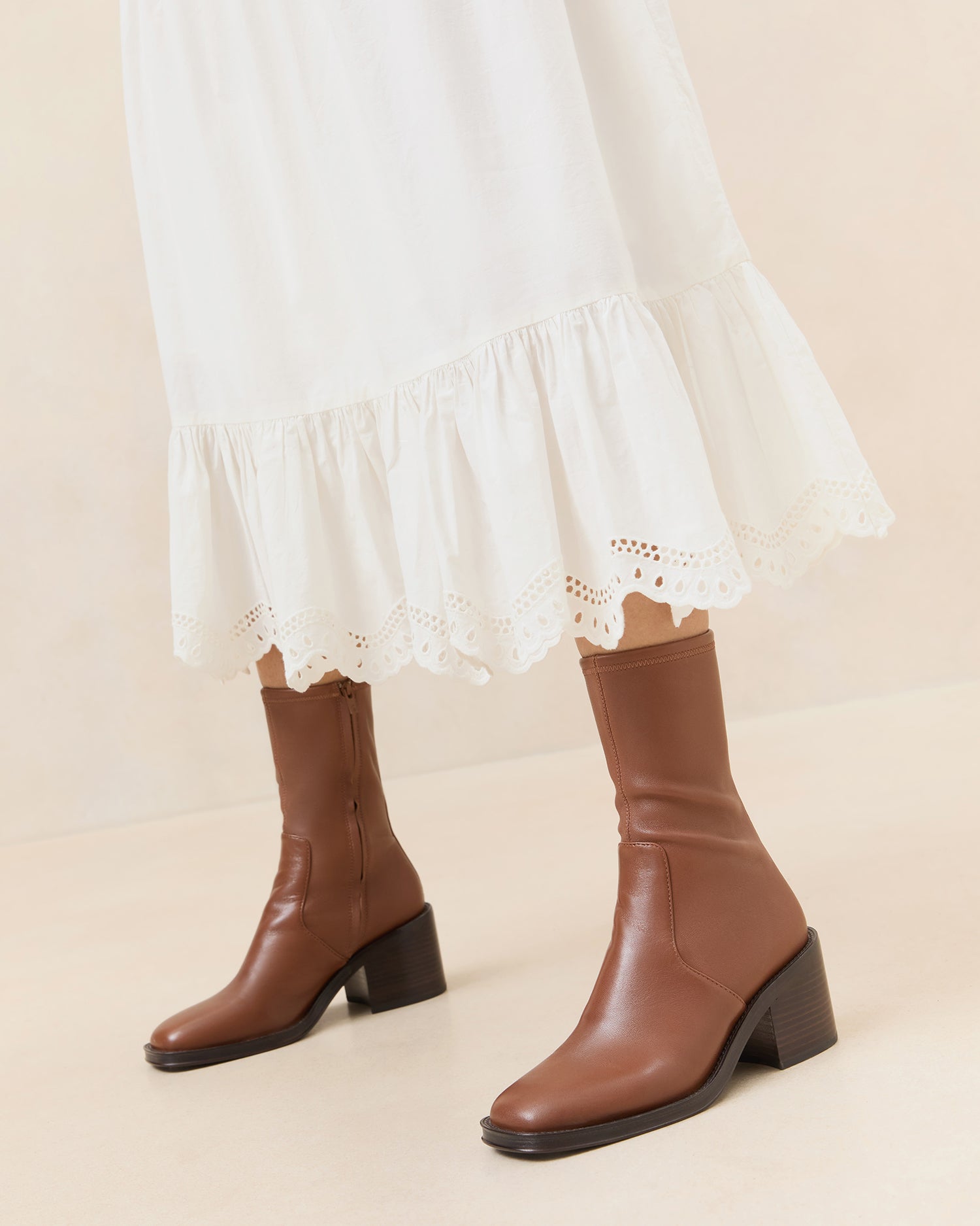 Nolan Acorn Stretch Ankle Bootie - Women's Comfortable Chunky Heel Boots for Fall & Winter | Perfect for Office, Casual Outfits & Date Night