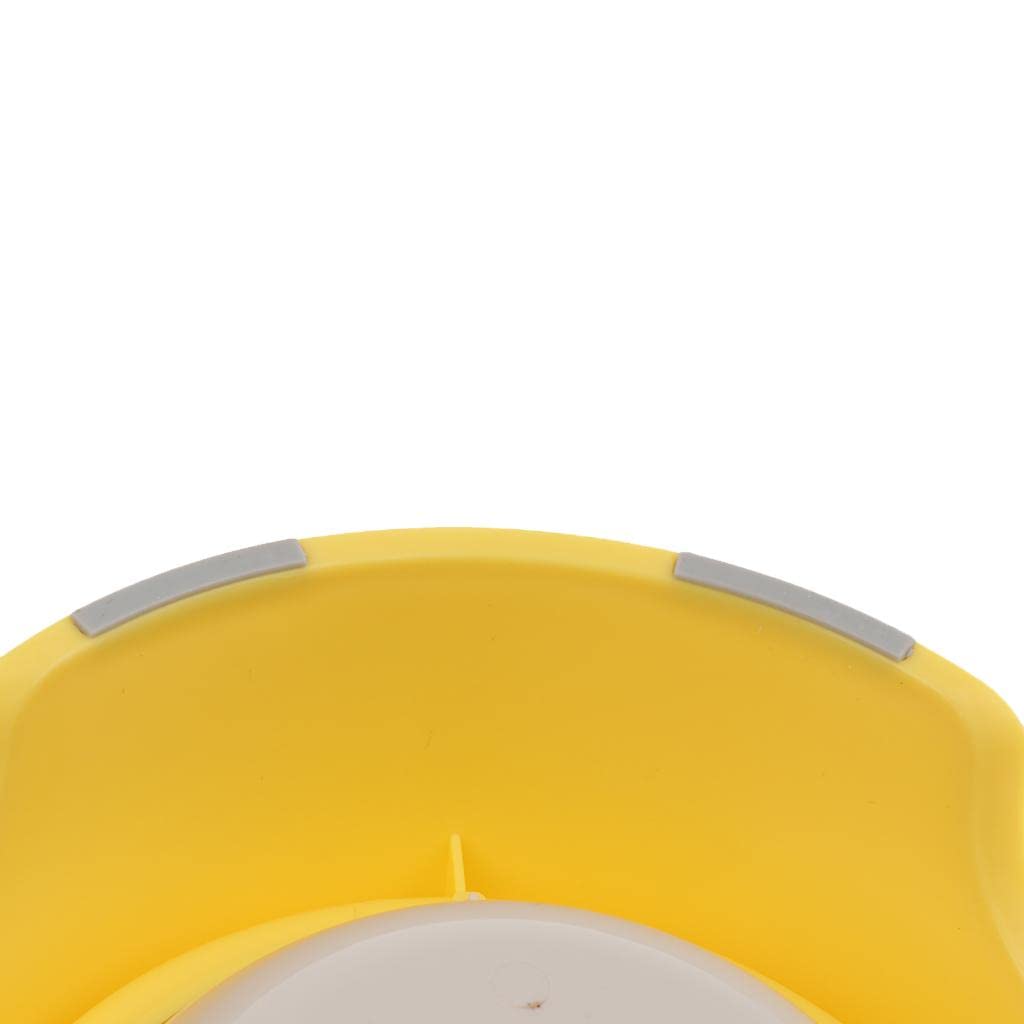 MYADDICTION Rotating Slow Feeder Dog Bowl - Interactive Puzzle Feeder for Puppies & Cats - Non-Slip Pet Food Dish (Yellow) - Perfect for Mealtime Enrichment and Preventing Bloat in Dogs