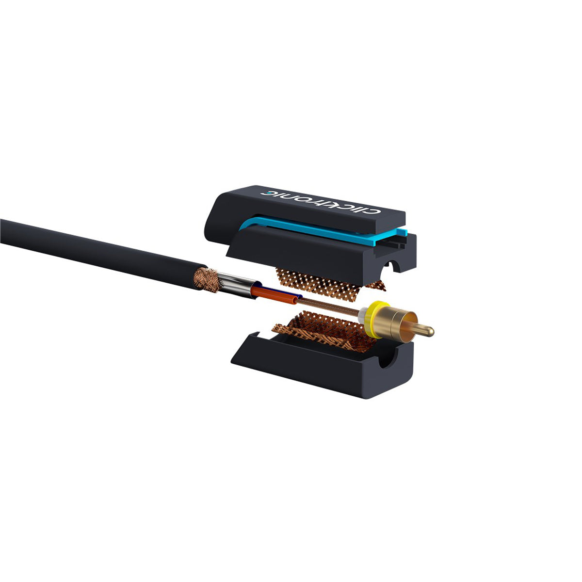 High-Quality Clicktronic Cinch Stereo RCA Cable 15m - Premium Audio Connection for Home Theater, Gaming & Music Systems