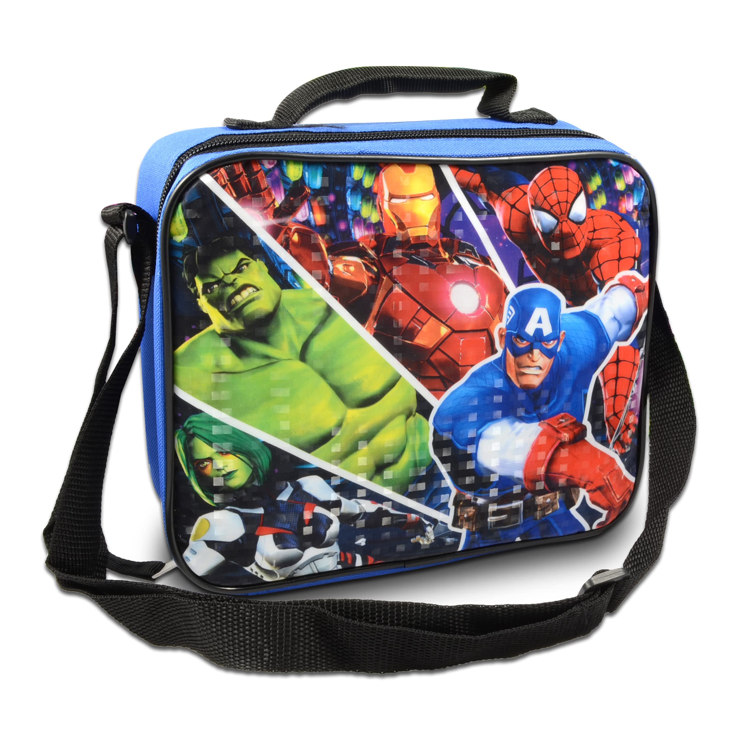 Marvel Captain America Backpack and Lunch Box Set for Kids - 16