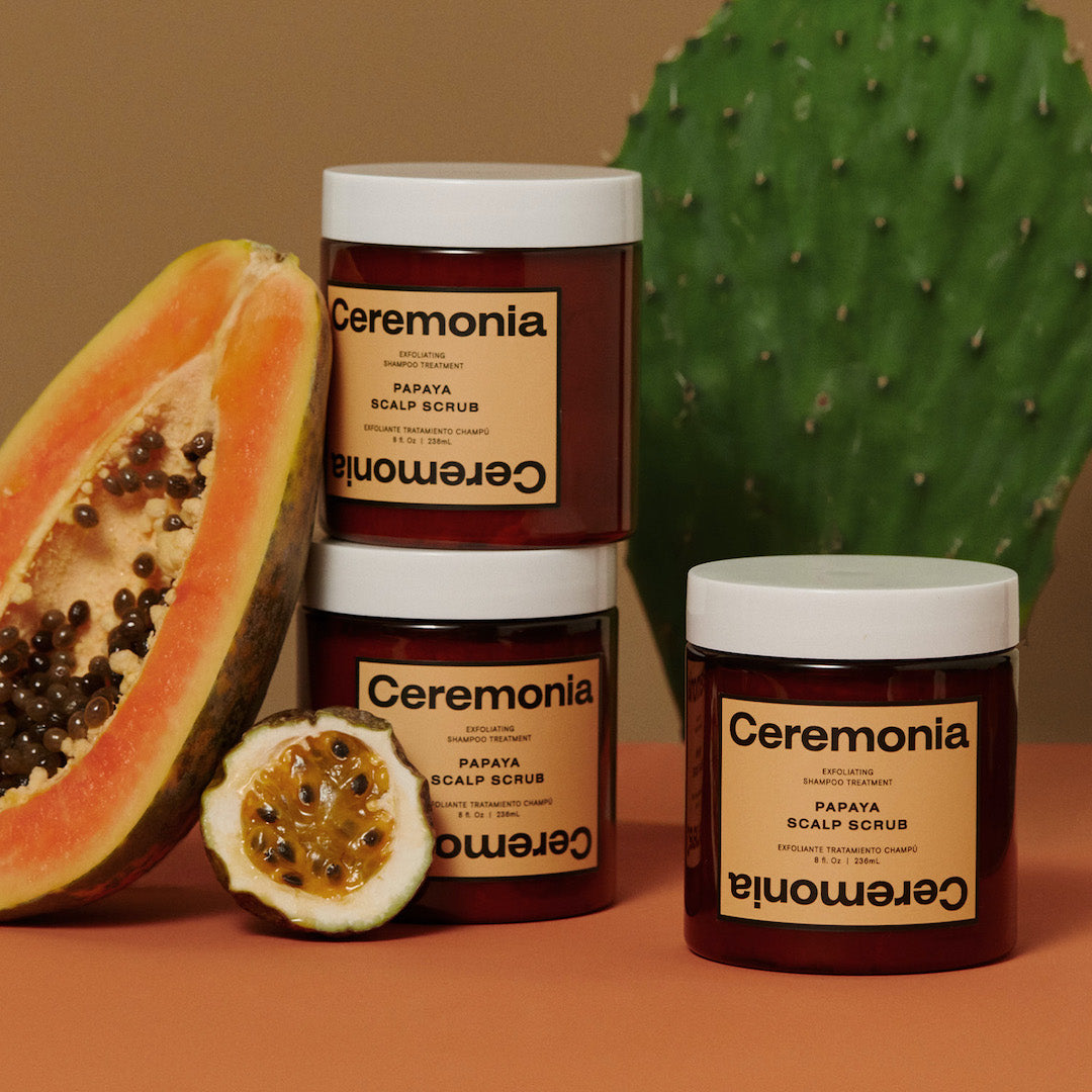 Exfoliating Papaya Scalp Scrub for Dry, Itchy Scalp - Natural Hair Care Treatment with Fruit Enzymes | Perfect for Dandruff Relief & Scalp Detox at Home