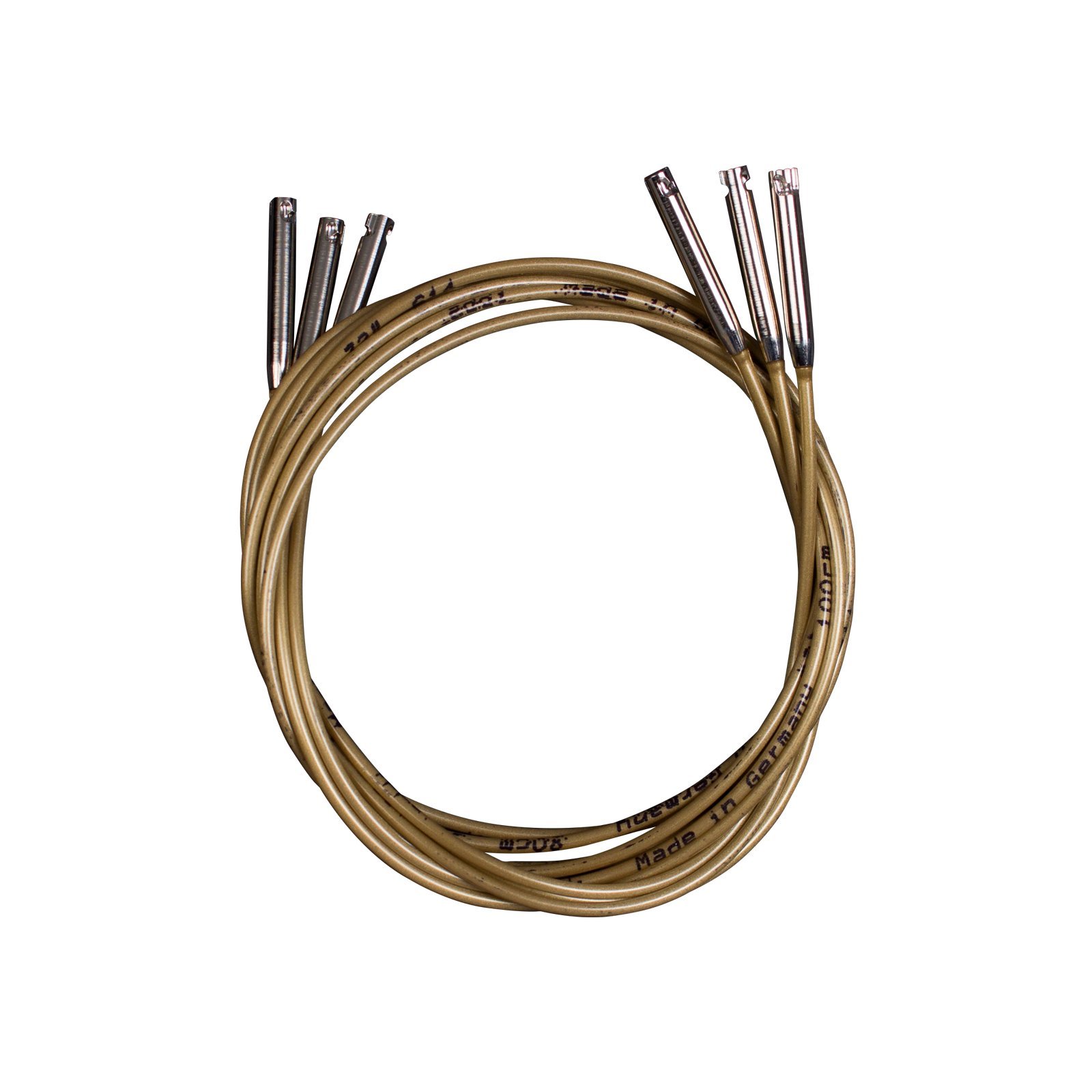 Addi Click Bamboo Gold Edition Interchangeable Knitting Needle Set - Includes Gold Scissors, 3 Cords, Sock Stitch Markers & Grip Pads | Perfect for Crochet, Knitting Projects & DIY Handmade Crafts