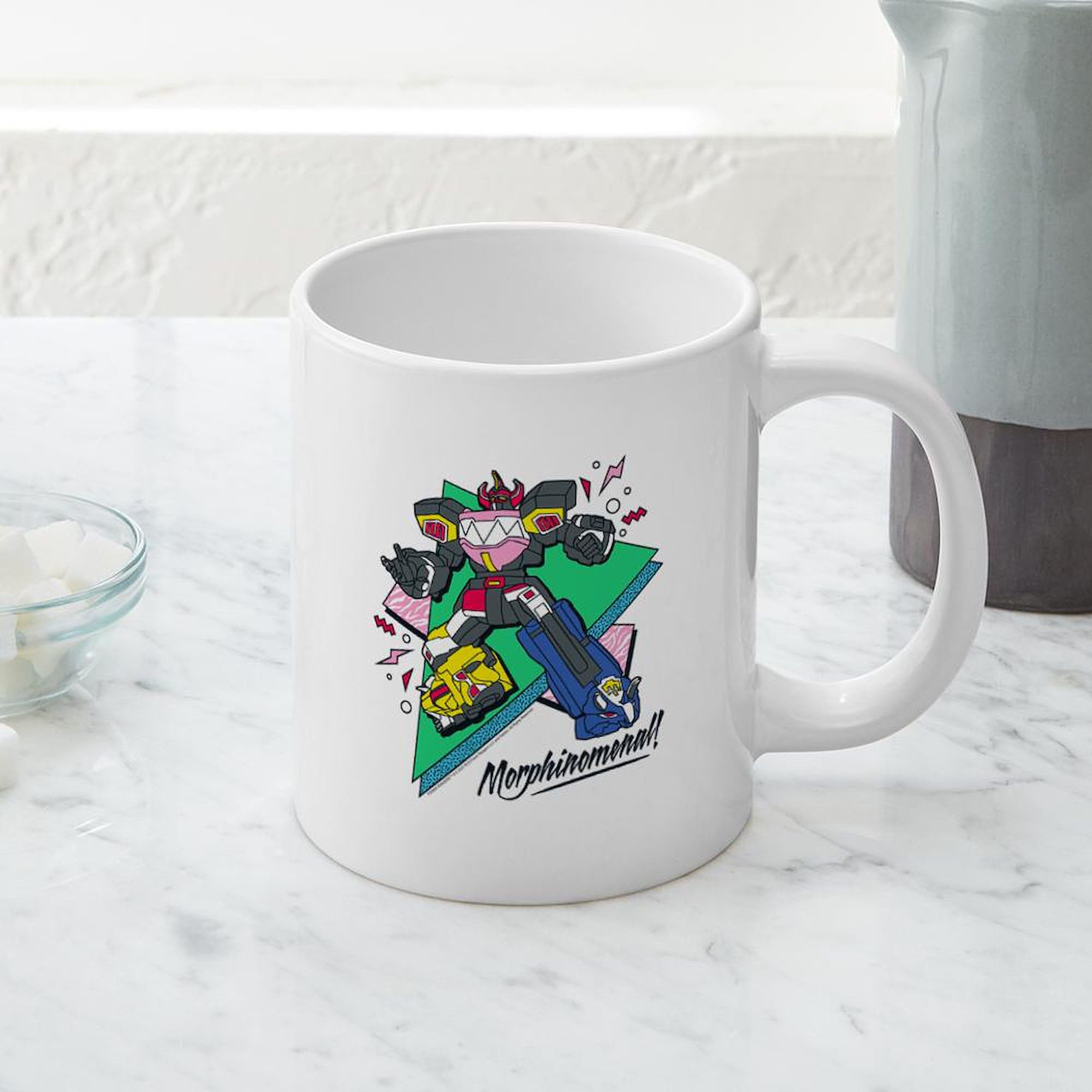 Power Rangers Morphinomenal 20oz Ceramic Coffee Mug - Large Insulated Mega Cup for Hot & Cold Drinks - Perfect for Home, Office, or Gifts for Fans