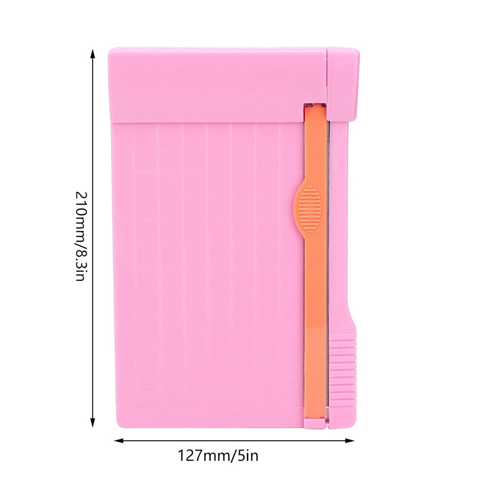 Portable Mini Paper Cutter - Precision Paper Trimmer for Cardstock, Photos & Scrapbooking | Gridded Cutting Board with Knife | Ideal for DIY Crafts, ID Photos & Office Use
