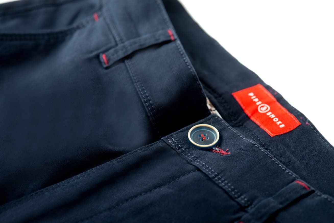 Men's Slim-Fit Logan Pants | Casual Chino Trousers for Pipe & Smoke Enthusiasts | Perfect for Outdoor Adventures, Social Gatherings & Relaxing Evenings