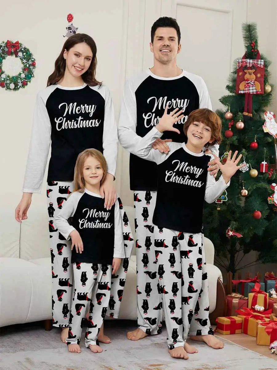 Polar Bear Christmas Matching Family Pajamas Set - Cozy Holiday Pjs for Family Photos & Christmas Morning