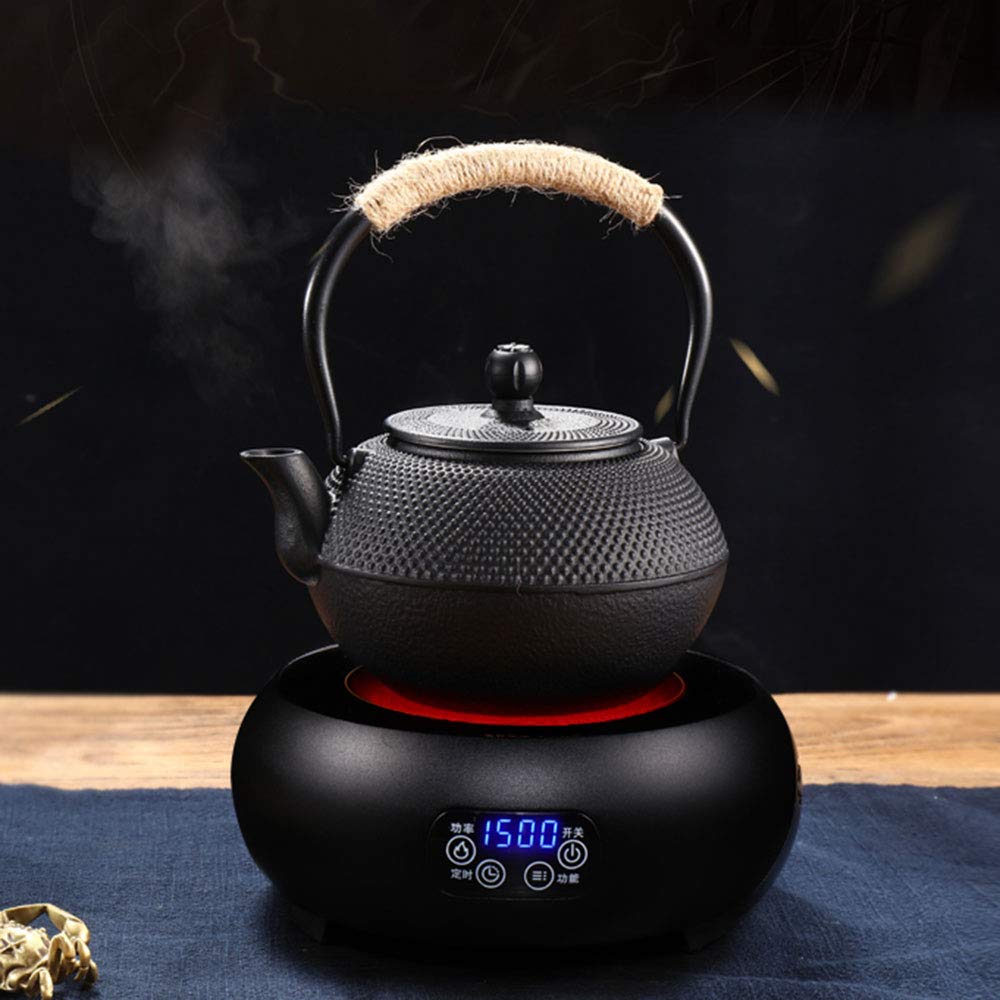 Premium Cast Iron Teapot with Stainless Steel Infuser - 800ml/27oz Japanese Style Iron Tea Kettle for Loose Leaf Tea & Tea Bags - Stovetop Safe for Gas/Electric - Perfect for Home, Office & Tea Ceremonies