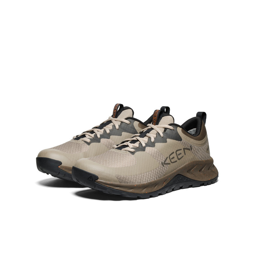 Men's Versacore Waterproof Hiking Shoes - Lightweight & Durable Outdoor Footwear for Trail Running & Camping (Brindle/Gold Flame) - Perfect for Hiking, Travel & Wet Weather Adventures