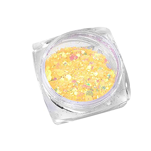 6-Color UV Sensitive Light-Changing Nail Glitter Powder - Green Onion Powder Style, Long-Lasting Metallic Nail Art for Girls & Women | Perfect for Parties, Manicures, DIY Nail Designs & Special Occasions