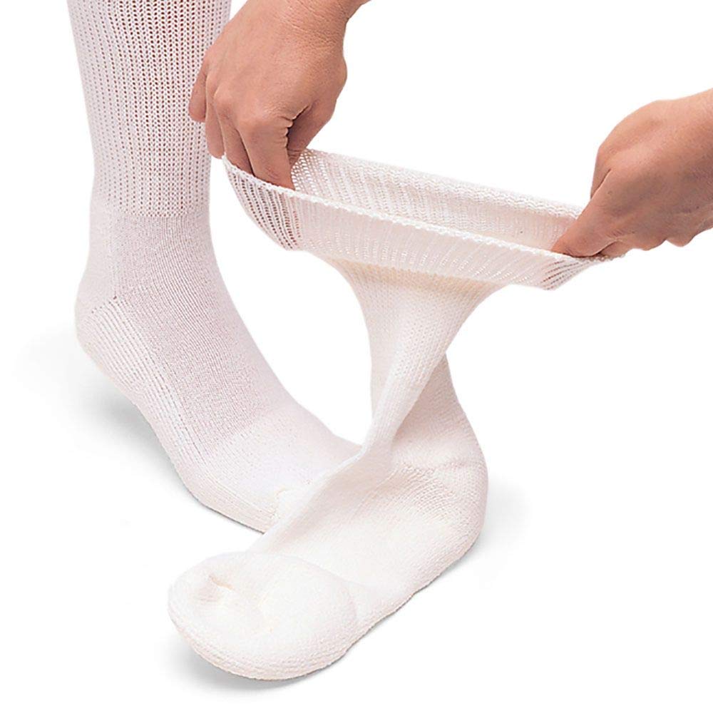 Yacht & Smith Wholesale Bulk Cotton Diabetic Socks - Non-Binding Medical Crew & Ankle Socks for Men & Women - Loose Fit Comfort for Diabetes, Swelling & Circulation - Perfect for Daily Wear, Hospital & Home Care
