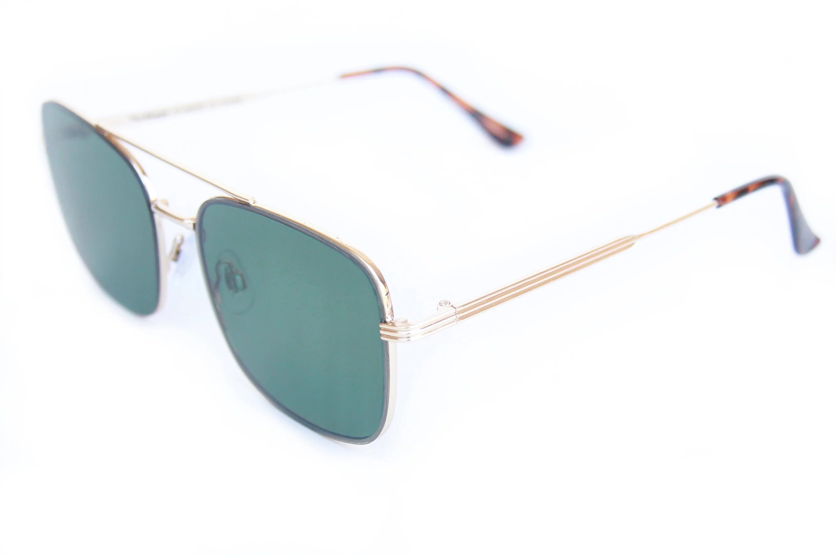 Happy Hour The Beagle Sunglasses - Gold G15 Lens UV Protection - Perfect for Beach, Driving & Outdoor Activities
