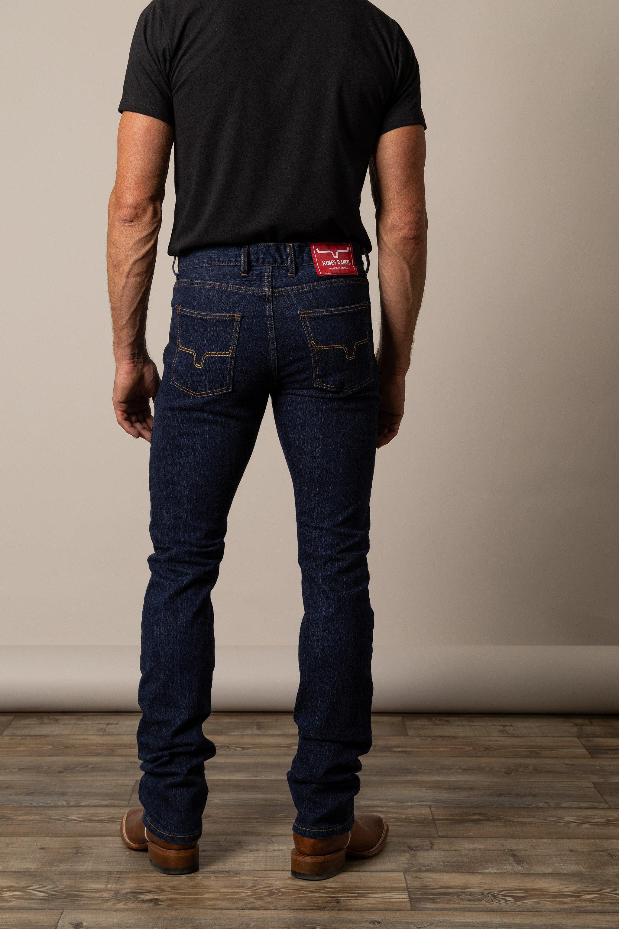 Premium Men's Wayne Blue Jeans - Comfortable Slim Fit Denim Pants for Casual Wear & Everyday Style