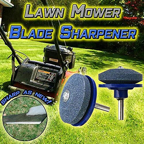 1PC Universal Lawn Mower Blade Sharpener - Fast Rotary Drill Grinding Tool for Lawnmower Blades & Car Accessories | Perfect for DIY Lawn Care & Garden Maintenance