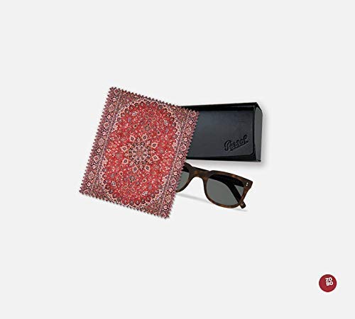 The Big Lebowski Oriental Rug Microfiber Eyeglasses Cleaning Cloth Set of 4 - Red Persian Rug Design, Ultra Soft & Lint-Free for Glasses, Screens & Lenses | Perfect for Home, Office & Travel Use
