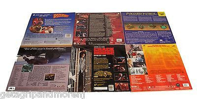 10 Rare Laserdiscs Collection - Includes Roger Rabbit & Pyramid Patrol - Perfect for Movie Collectors & Retro Entertainment