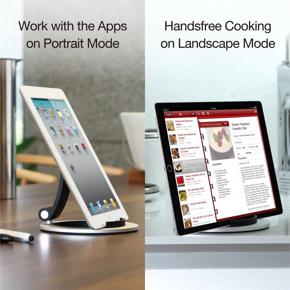 Just Mobile Encore iPad Stand - Foldable & Portable Aluminum Tablet Holder for iPad 10.2