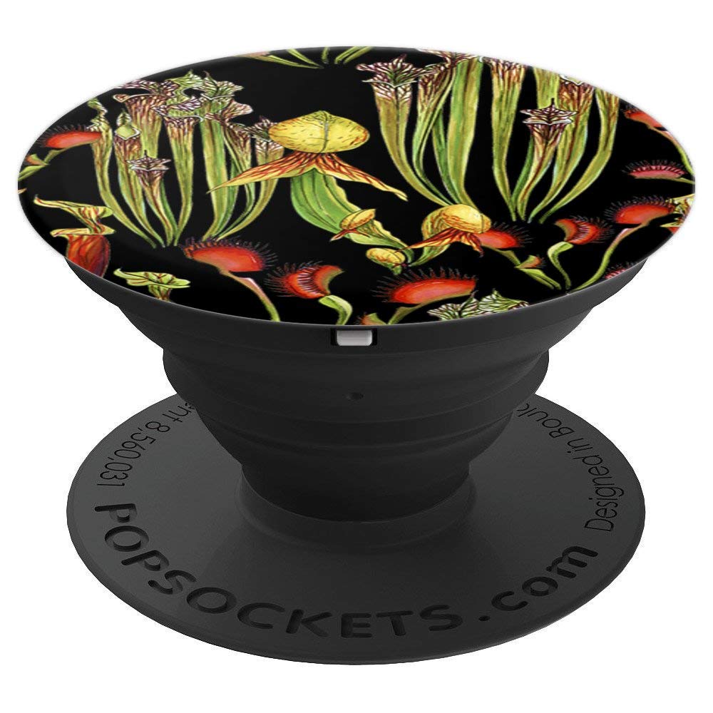 Carnivorous Plants PopSockets Grip & Stand - Sarracenia & Venus Flytrap (Dionaea Muscipula) Design for Phone & Tablet - Perfect for Nature Lovers & Plant Enthusiasts