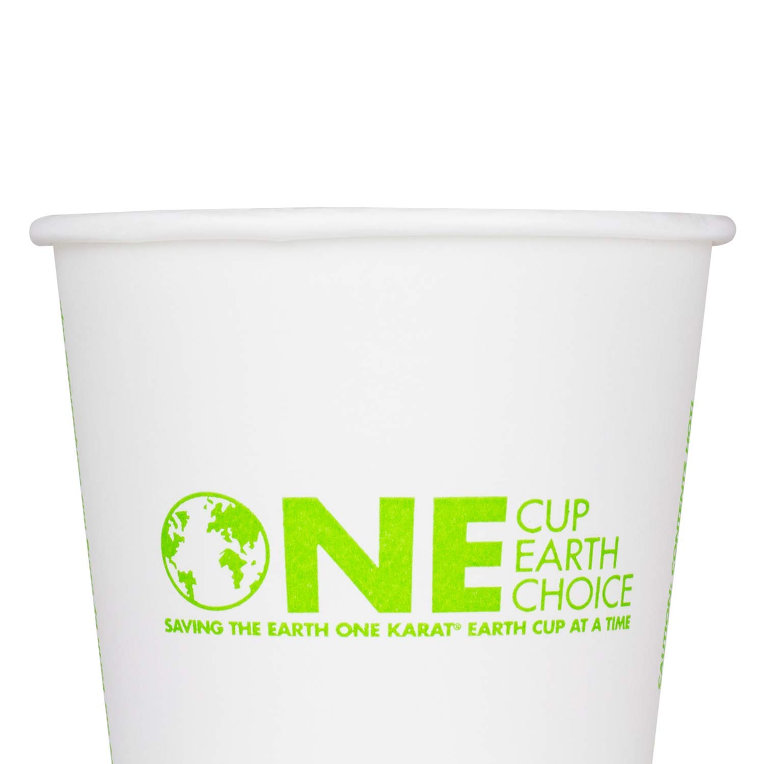 Karat Earth KE-K510 10 oz. Compostable Paper Hot Cups - 100% PLA Lined, Eco-Friendly Disposable Coffee Cups (Case of 1000) - Perfect for Coffee Shops, Offices & Events