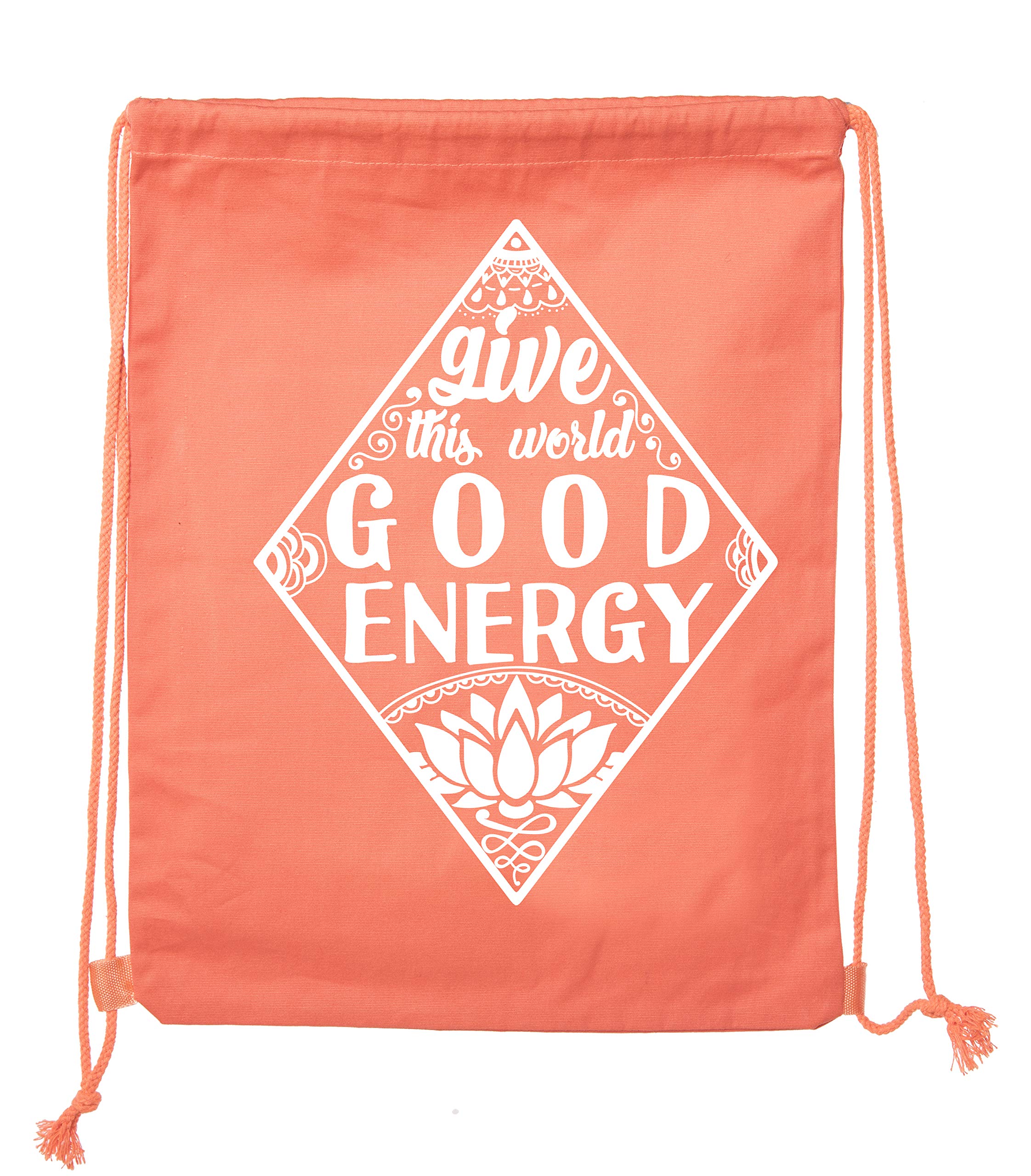 Premium Cotton Drawstring Yoga Gym Bag for Yoga Blocks & Clothes - Perfect for Yoga Studio, Gym & Travel