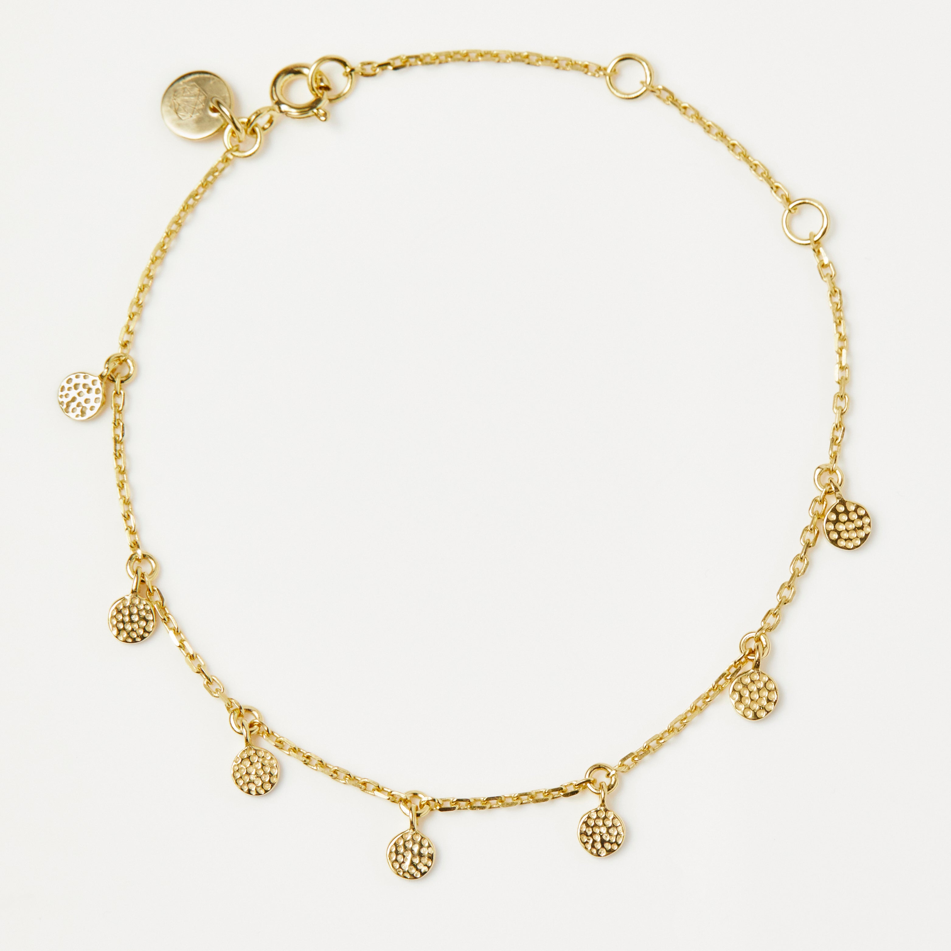 Mini Hanging Coin Bracelet for Women - Elegant Boho Charm Bracelet with Adjustable Chain - Perfect for Layering, Gifts & Everyday Wear