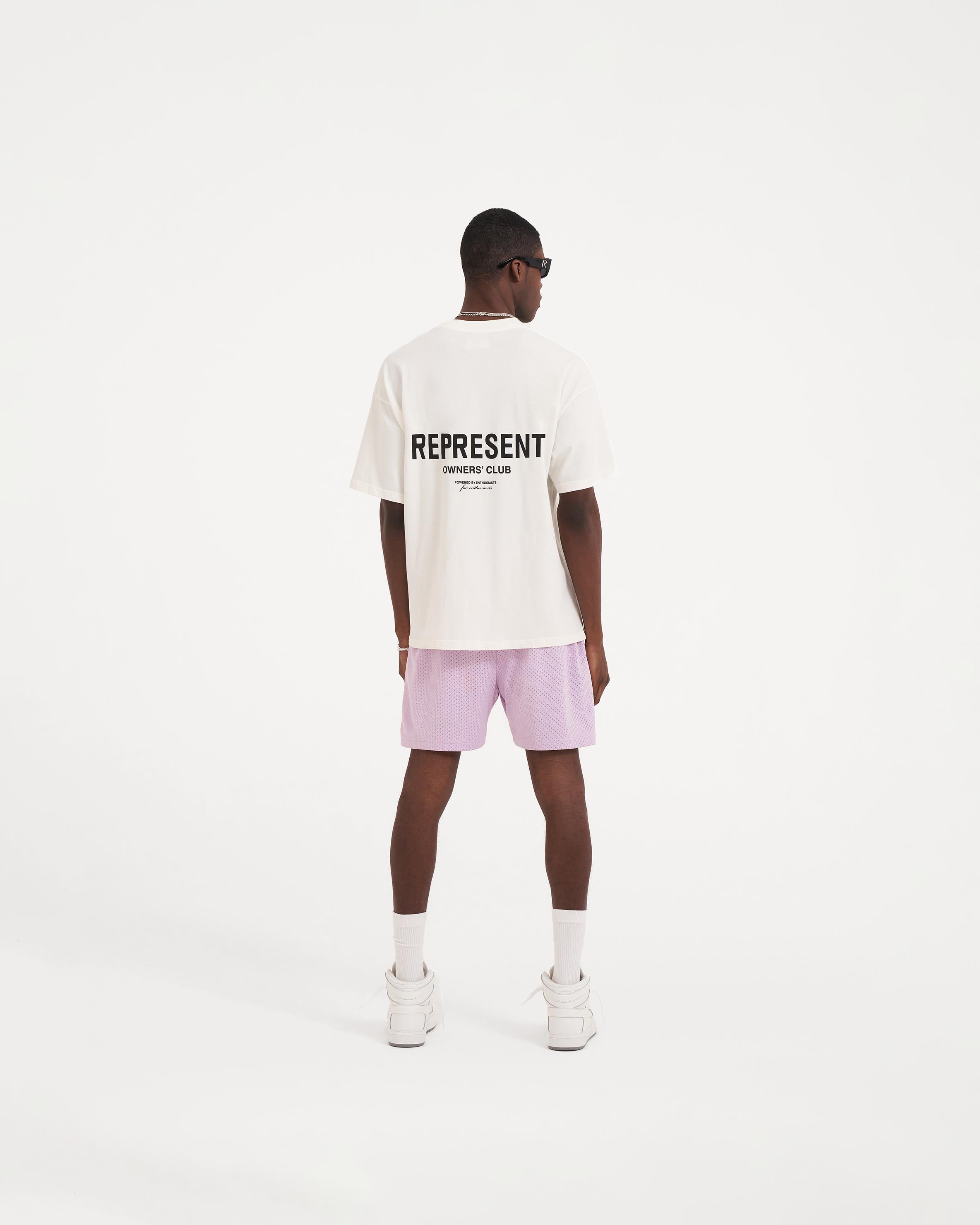 Represent Owners Club T-Shirt - Flat White | Premium Cotton Streetwear Tee for Men & Women | Casual Wear, Gym, Outfits