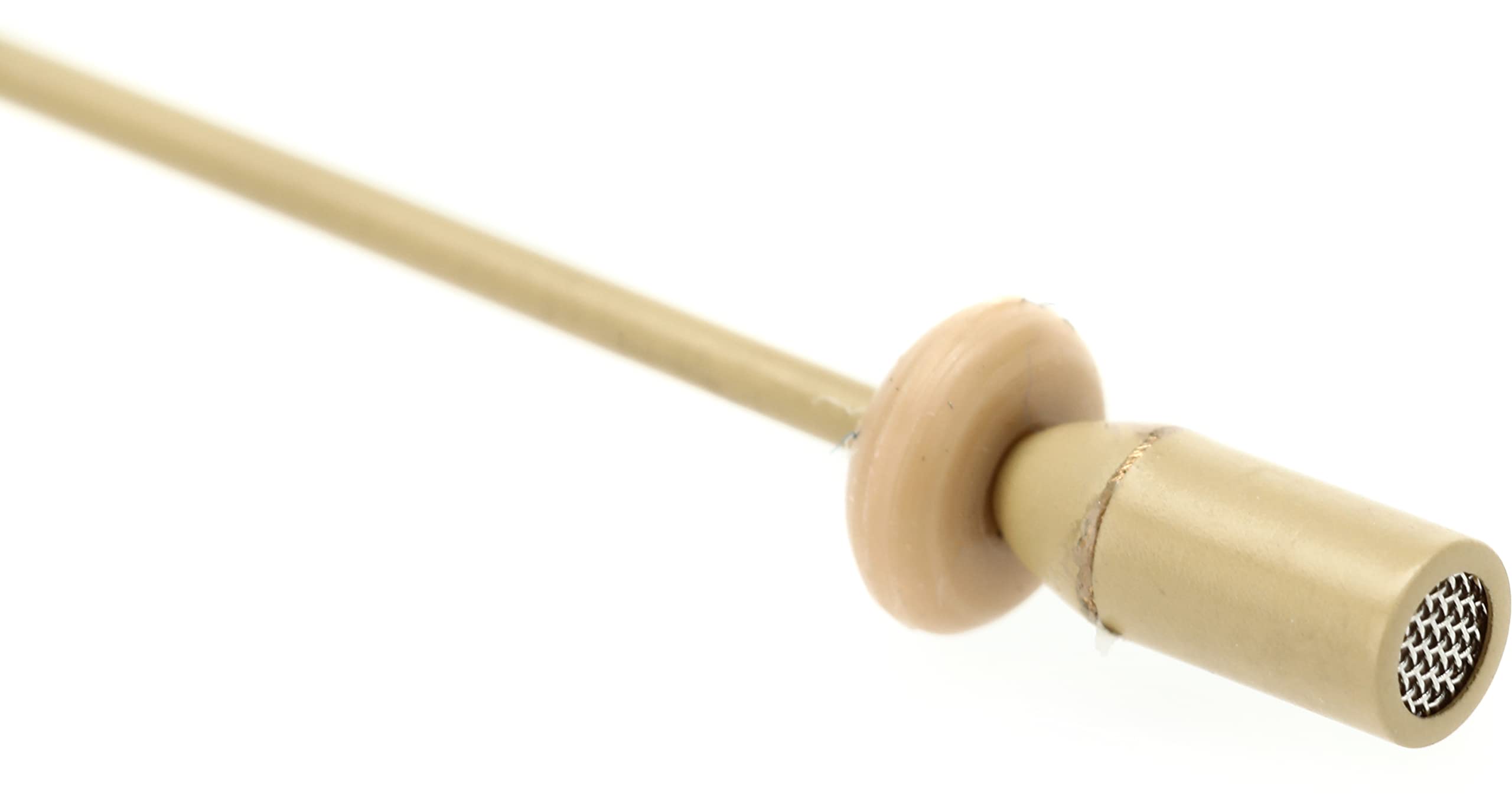 Da-Cappo Que Audio DA12 BE Omnidirectional Headworn Microphone - Professional Headset Mic for Singers, Speakers & Presenters with Windscreen, Tie Clip & Carrying Case - Beige - Ideal for Live Performances, Podcasting & Public Speaking