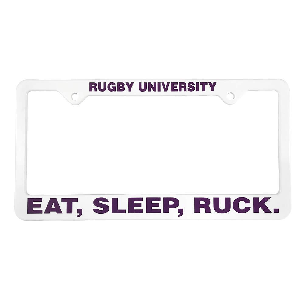Eat Sleep Ruck License Plate Frame - Durable Car Accessory for Military Enthusiasts | Perfect for Trucks, Jeeps & Outdoor Adventures