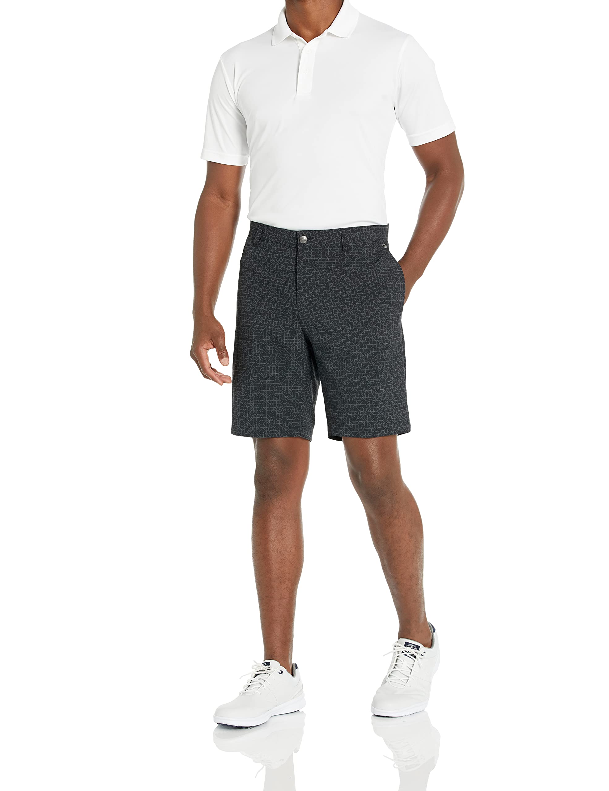 Adidas Men's Abstract Print Golf Shorts - Lightweight & Breathable for Comfort on the Course | Perfect for Summer Golfing & Casual Wear