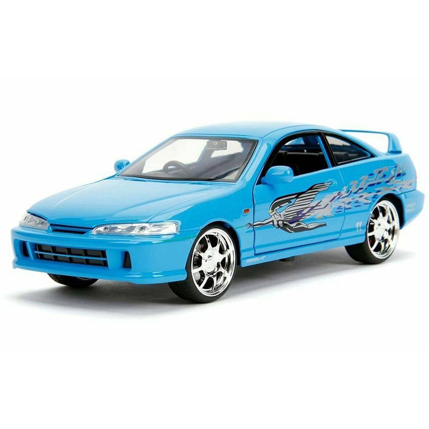 Jada Toys Fast & Furious 1:24 Scale Mia's Acura Integra Type-R Die-cast Model Car - Collectible Blue Replica for Kids & Adults - Perfect for Movie Fans, Display & Play