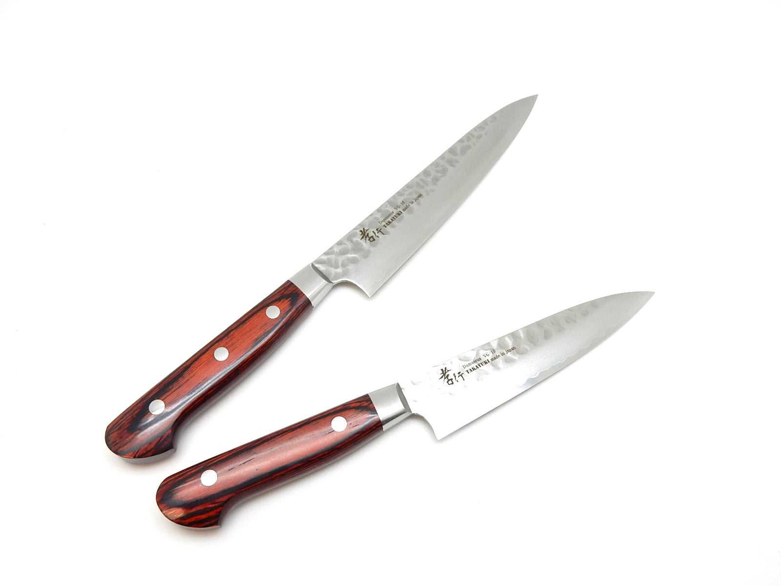 Sakai Takayuki VG-10 33-Layer Hammered Damascus Paring Knife - Premium Japanese Kitchen Knife for Peeling, Slicing & Precision Cutting