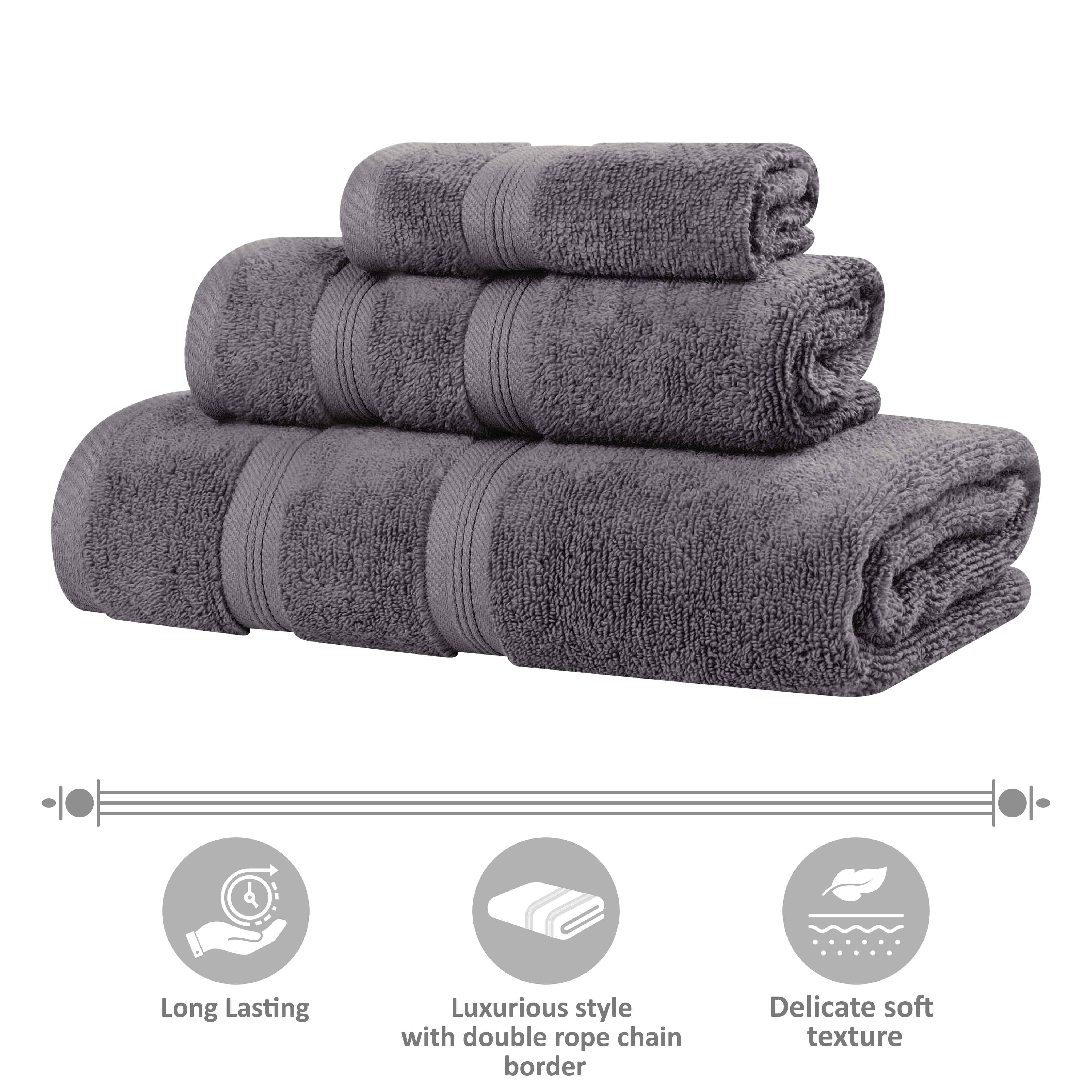 Premium Smart Dry Zero Twist Cotton Bath Towels Set of 2 - Ultra Soft, Absorbent Medium Weight Bath Sheets for Spa, Gym & Luxury Home Use