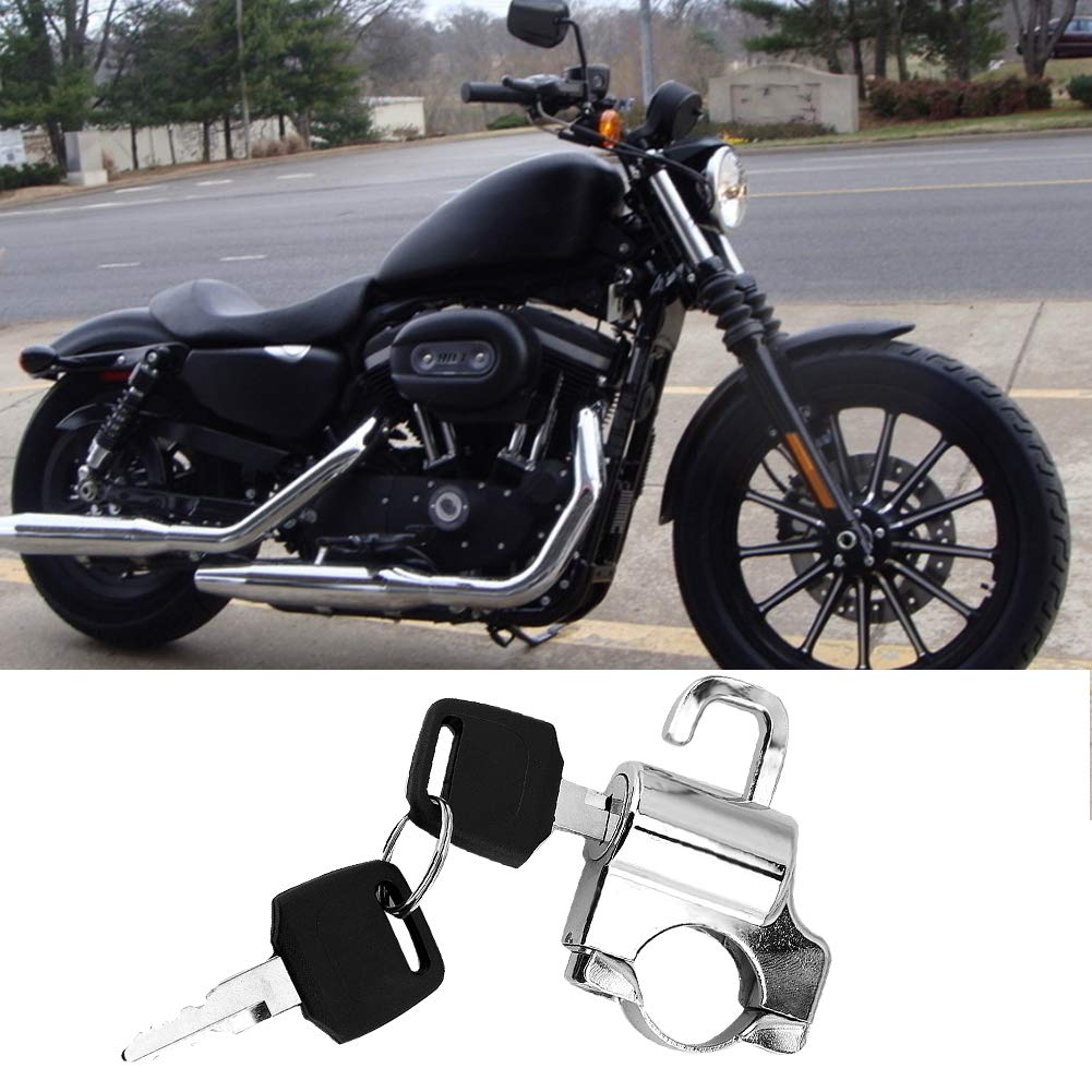 Universal 22mm Motorcycle Helmet Lock - Anti-Theft Security for ATV & Dirt Bike Riding