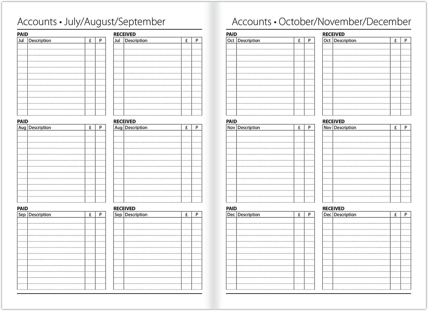 1ABOVE 2025 A5 Week-to-View Diary Planner - 60gsm Paper, Hardback Casebound Cover - Perfect for Home, Office & School Organization (Red)