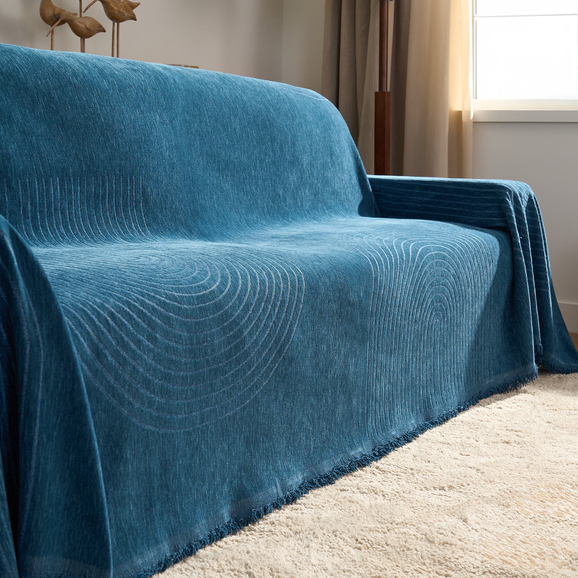 Reversible Sofa Cover - Soft, Stretchable & Washable Couch Protector for Pets, Kids & Everyday Use - Perfect for Living Room, Bedroom & Home Decor