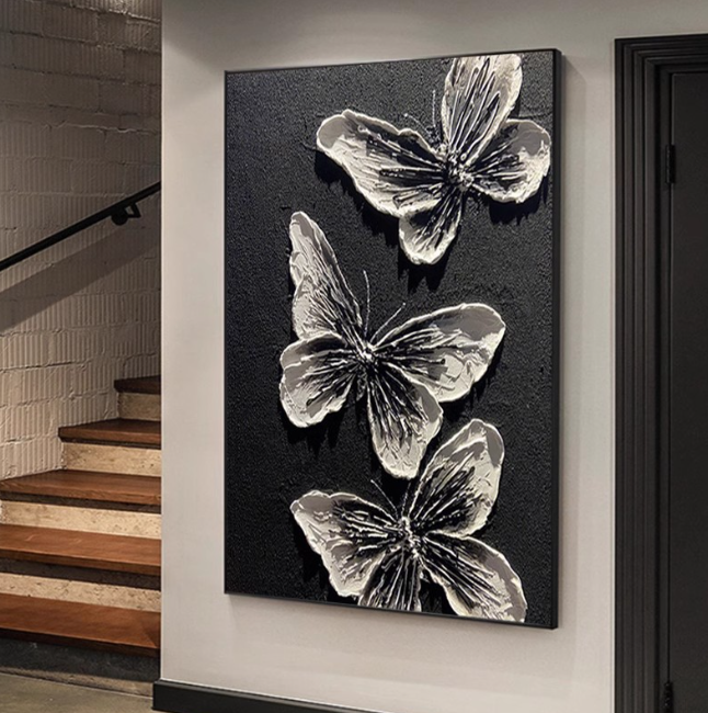 Premium Hand-Painted Butterfly Artwork - Stunning Wall Decor for Home, Office & Gift Giving