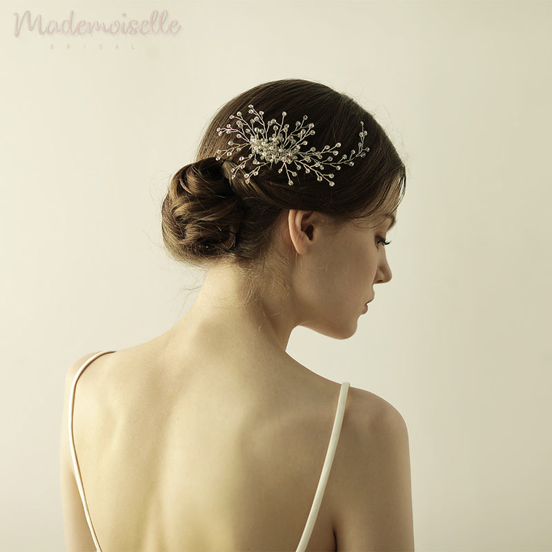 Crystal Burst Comb - Elegant Hair Accessory for Women, Detangling & Styling Comb with Sparkling Crystals - Perfect for Weddings, Parties & Everyday Glamour