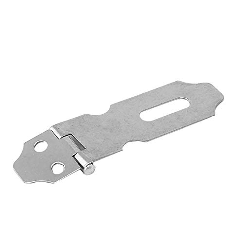4Pcs Stainless Steel Cabinet Hinges - No.5 57Bb Drawer Door Safety Latch with Hasp Staple | Secure Home Storage & Furniture Protection for Kitchen, Bathroom & Office Cabinets