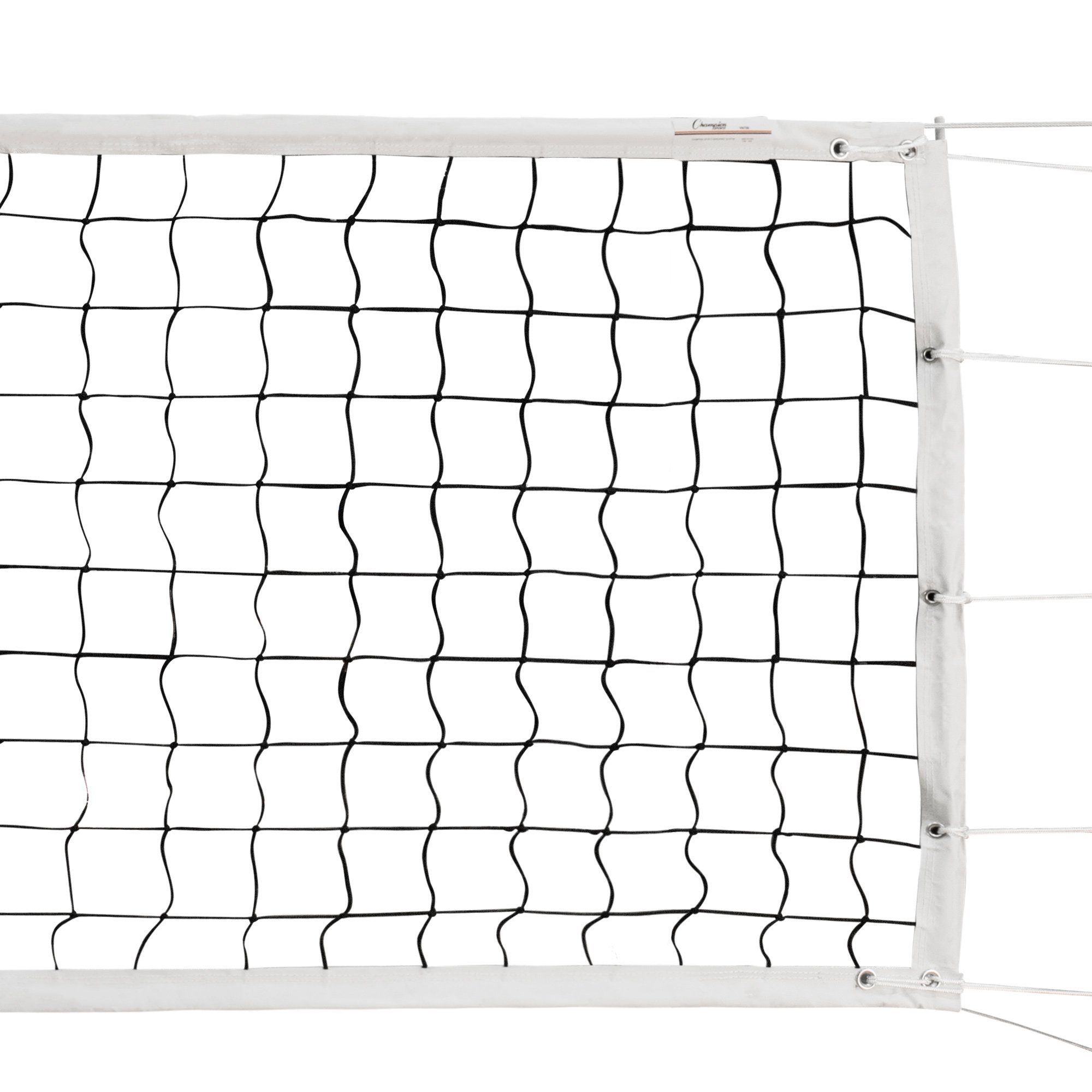 Champion Sports Official Volleyball Net Set for Indoor & Outdoor Games - Regulation Size Volleyball Net with Poles & Accessories - Perfect for Beach, Backyard, Gym & School Volleyball Practice